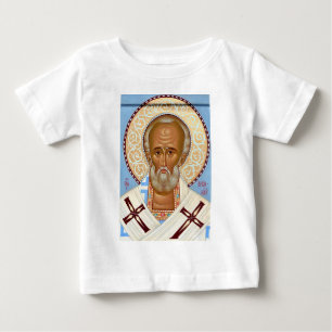 Saint Nicholas of Myra Premium Orthodox Art Baby T-Shirt