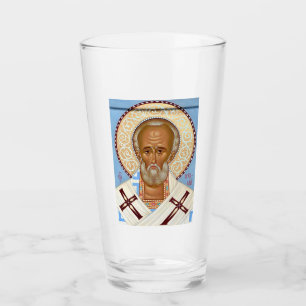 Saint Nicholas of Myra Premium Orthodox Art Glass