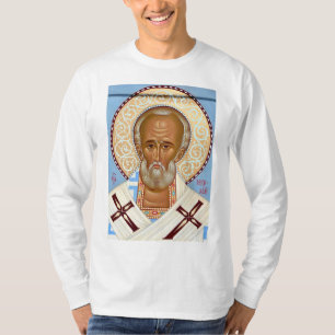 Saint Nicholas of Myra Premium Orthodox Art T-Shirt