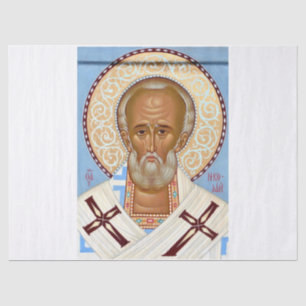 Saint Nicholas of Myra Premium Orthodox Art Tissue Paper