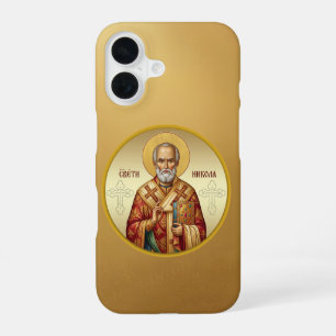 Saint Nicholas Orthodox icon T-Shirt iPhone 16 Case