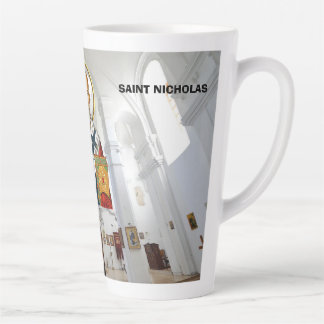 Saint Nicholas orthodox serbian saints icon Latte Mug