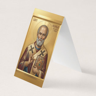 Saint Nicholas prayer card