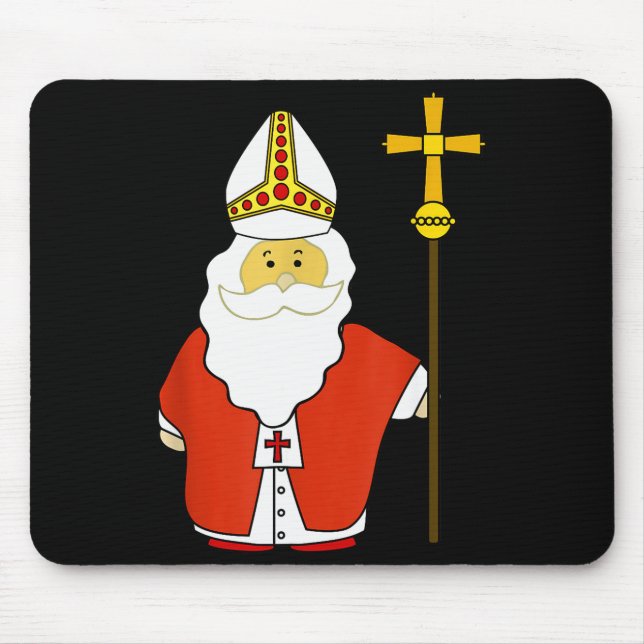 Saint Nicholas Santa Claus Patron Of Christmas  Mouse Mat (Front)