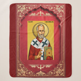 Saint Nicholas Sherpa Blanket