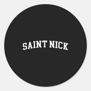 Saint Nick  Classic Round Sticker