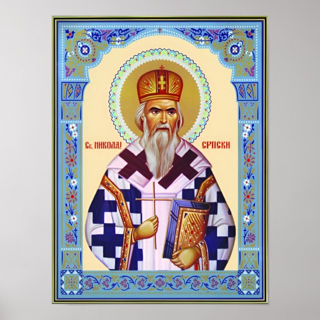 Saint Nikolai Serbian Poster (Front)