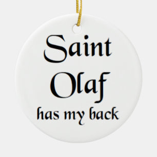 saint olaf ceramic tree decoration