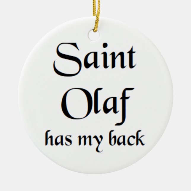 saint olaf ceramic tree decoration (Front)