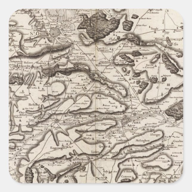 Saint Omer Square Sticker (Front)