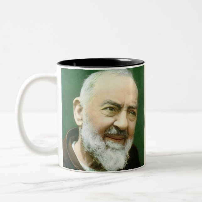 Saint Padre Pio Photo Mug (Left)