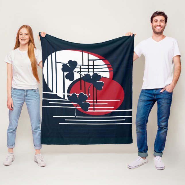 Saint Patrick, abstraction Fleece Blanket (In Situ)