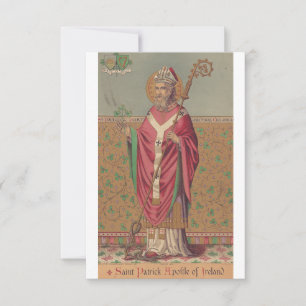 Saint Patrick Apostle of the Gael Holy Card