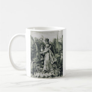 Saint Patrick Banishing Snakes Vintage Engraving A Coffee Mug