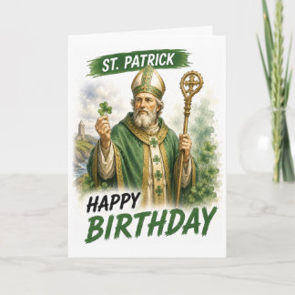 Saint Patrick Birthday Card