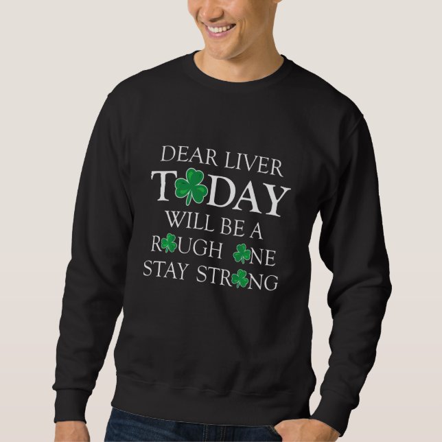 Saint Patrick Happy St Patrick S Day Shamrock Beer Sweatshirt (Front)