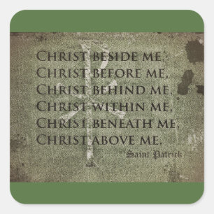 Saint Patrick Historic Quote Square Sticker