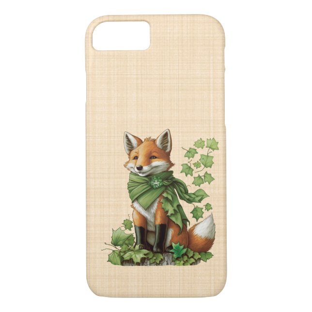 Saint-Patrick - Lucky and cute fox Case-Mate iPhone Case (Back)