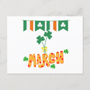 Saint Patrick March Postcard