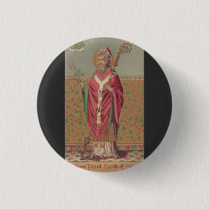 Saint Patrick of Ireland Sacred Celtic Art 3 Cm Round Badge