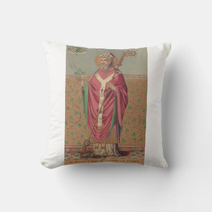 Saint Patrick of Ireland Sacred Celtic Art Cushion