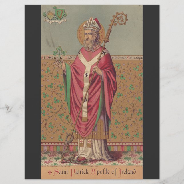Saint Patrick of Ireland Sacred Celtic Art Flyer (Front)