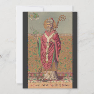 Saint Patrick of Ireland Sacred Celtic Art Invitation