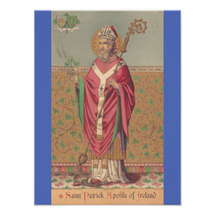Saint Patrick of Ireland Sacred Celtic Art Photo Print