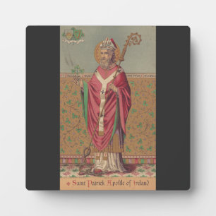 Saint Patrick of Ireland Sacred Celtic Art Plaque