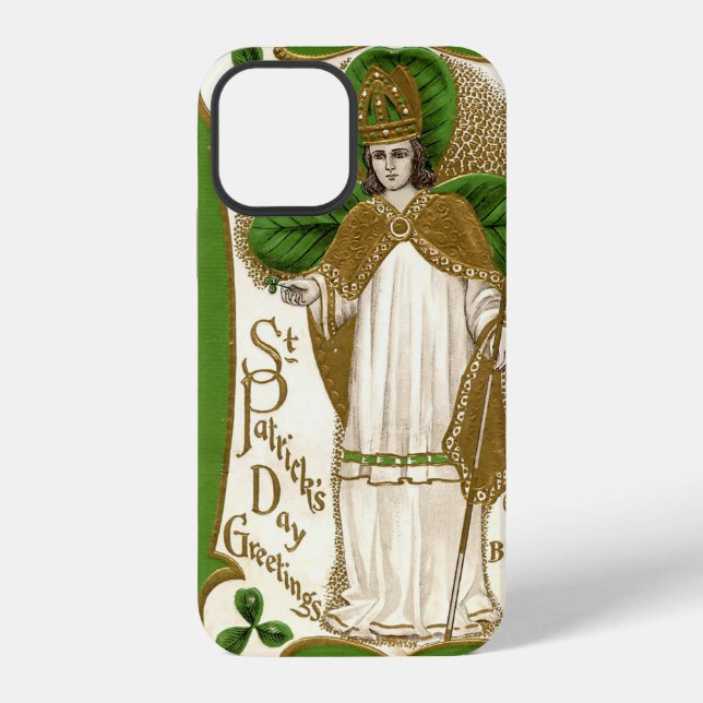 Saint Patrick, Shamrock iPhone Case (Back)