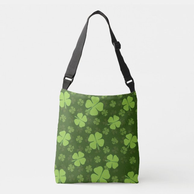 SAINT PATRICKS 4 LEAF CLOVER CROSSBODY BAG (Front)