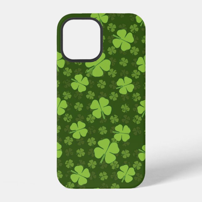 SAINT PATRICKS 4 LEAF CLOVER iPhone CASE (Back)