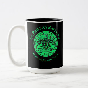 Saint Patrick's Battalion San Patricios Catholic Two-Tone Coffee Mug