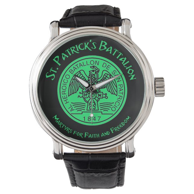 Saint Patrick's Battalion San Patricios Catholic Watch (Front)