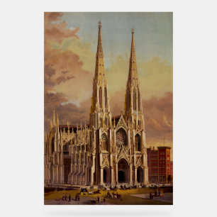 Saint Patrick's Cathedral in Midtown Manhattan  Acrylic Sign