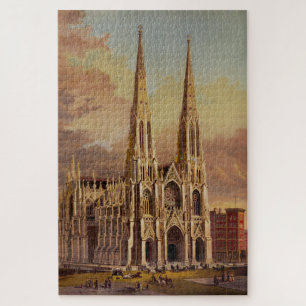 Saint Patrick's Cathedral in Midtown Manhattan  Jigsaw Puzzle