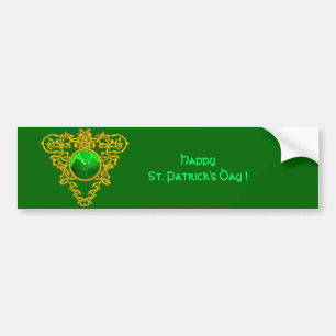 SAINT PATRICK'S CELTIC HEART BUMPER STICKER