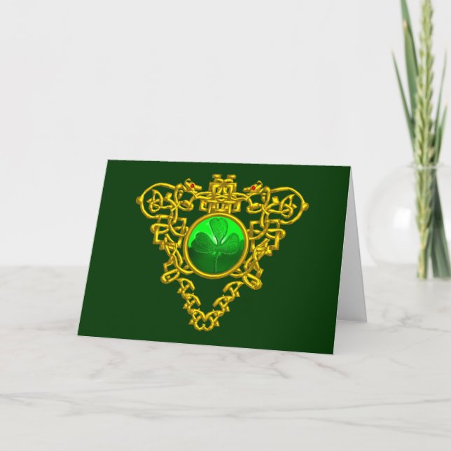 SAINT PATRICK'S CELTIC HEART CARD (Front)