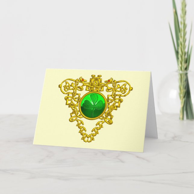 SAINT PATRICK'S CELTIC HEART CARD (Front)