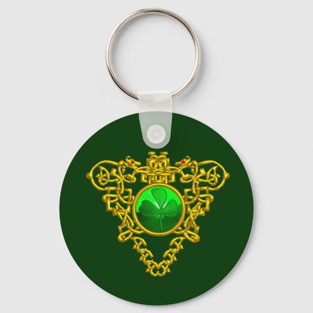 SAINT PATRICK'S CELTIC HEART KEY RING (Front)
