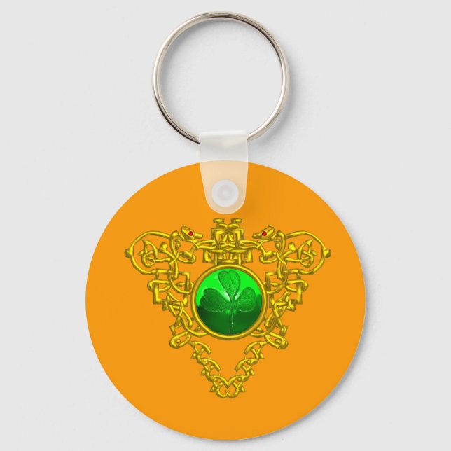SAINT PATRICK'S CELTIC HEART KEY RING (Front)