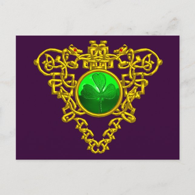 SAINT PATRICK'S CELTIC HEART POSTCARD (Front)