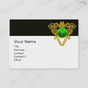 SAINT PATRICK'S CELTIC HEART,SHAMROCK, black white Business Card