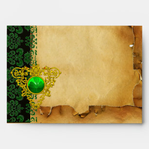 SAINT PATRICK'S CELTIC HEART,SHAMROCK ,Parchment Envelope