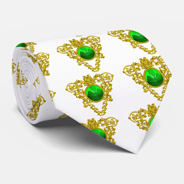 SAINT PATRICK'S CELTIC HEART,SHAMROCK TIE (Rolled)