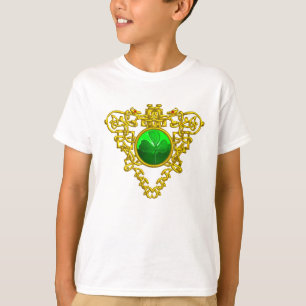SAINT PATRICK'S CELTIC HEART WITH GREEN SHAMROCK T-Shirt