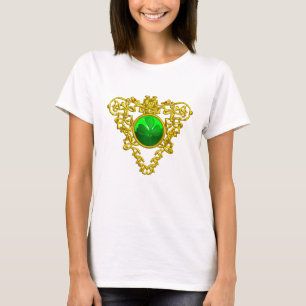 SAINT PATRICK'S CELTIC HEART WITH GREEN SHAMROCK T-Shirt