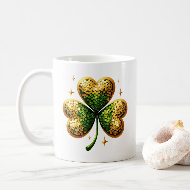 Saint Patricks Coffee Mug (With Donut)