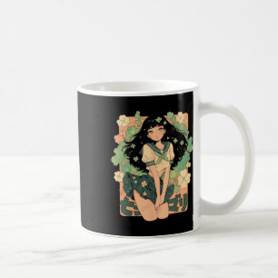 Saint Patricks Day Anime Girl Manga Green Kawaii C Coffee Mug
