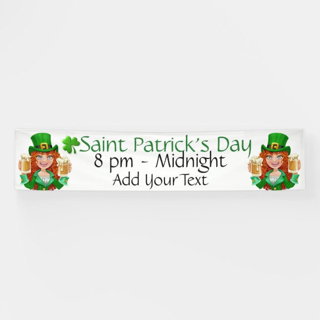 Saint Patrick's Day Banner (Horizontal)